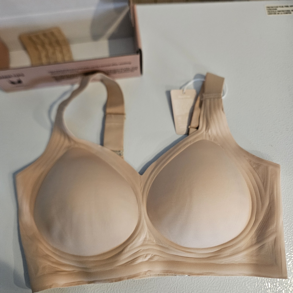 Elegant Beige Wireless Bra